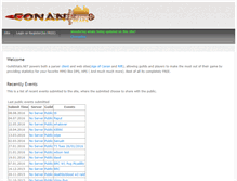 Tablet Screenshot of conanstats.com